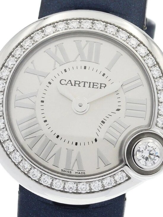 CARTIER Baron Blanc de Cartier W4BL0002 Diamond Bezel Quartz Ladies Watch_950357 main image 7